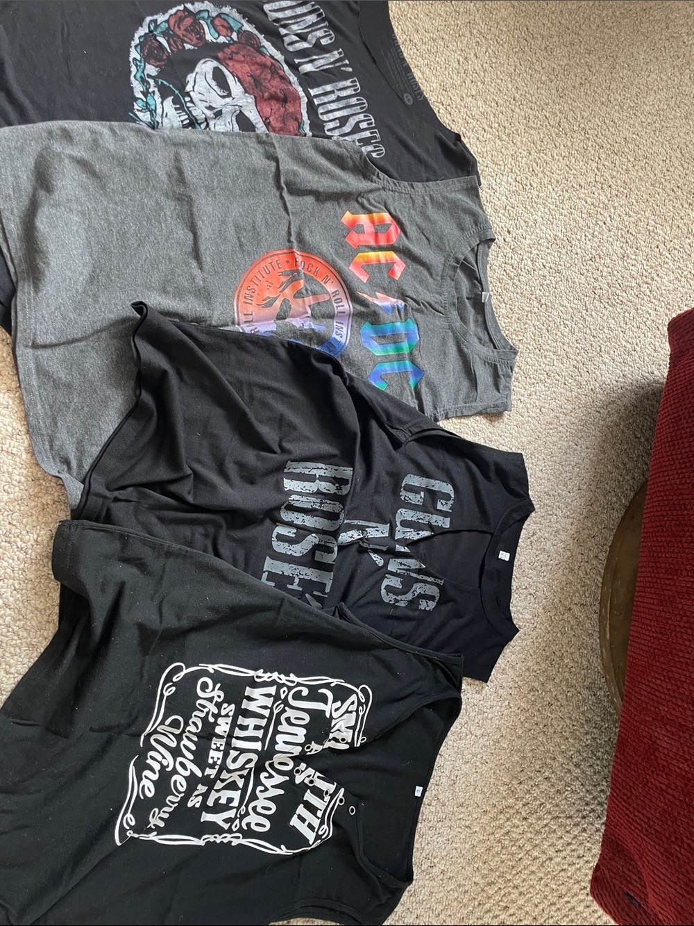 AC/DC Black & Gray Women's Muscle Tee Tank Top Bundle